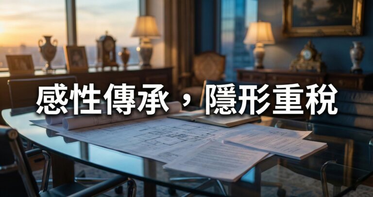 財富傳承陷阱：連續繼承房地合一稅暴增？3招避開重稅